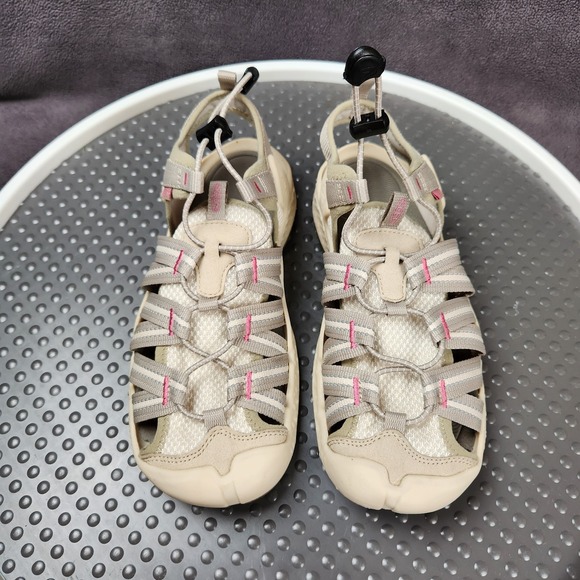 Keen Shoes - KEEN Clearwater CNX Shoes Womens Size 7 Tan Gray Pink Sandals Waterproof Hiking